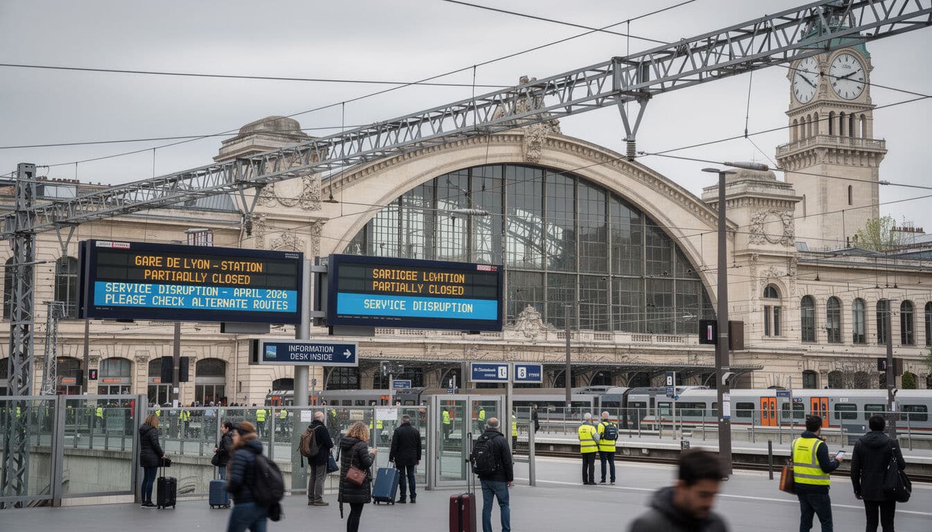 La Gare de Lyon sera fermée pendant le week-end du 1er mai, entraînant d'importantes perturbations dans les trajets. Préparez vos déplacements en conséquence pour éviter les désagréments.