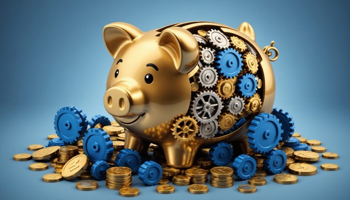 Illustration symbolique de l'épargne des ménages européens orientée vers le financement des entreprises
