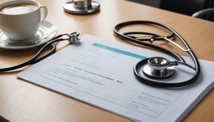 Cabinet médical illustrant le remboursement de Wegovy et Mounjaro par l'Assurance Maladie