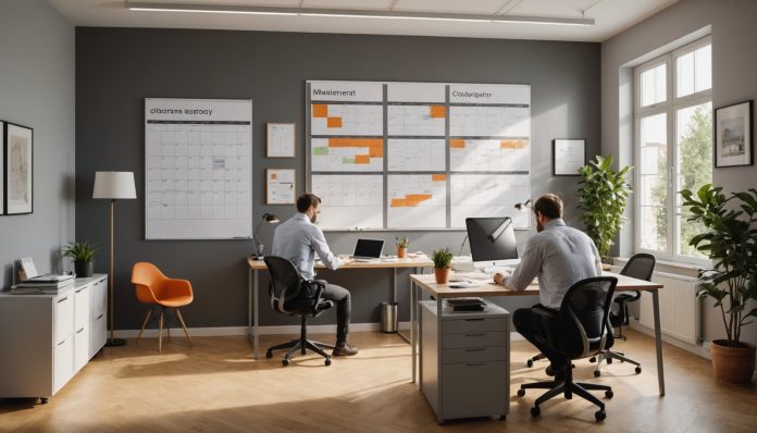Bureau moderne en France illustrant la semaine de 4 jours en entreprise