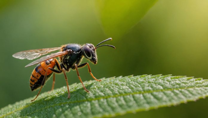 Guêpe parasitoïde auxiliaire de culture fragilisée par le réchauffement climatique