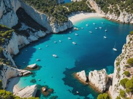 Quotas de visiteurs dans les sites naturels : pourquoi Calanques, Porquerolles et Bréhat limitent désormais l’accès Calanque méditerranéenne à l'eau turquoise avec quelques visiteurs sur le rivage