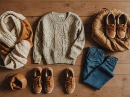 La seconde main s’impose comme le nouveau réflexe de consommation des Français Vêtements de seconde main pliés sur une table, symbole de la tendance de consommation responsable