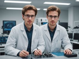 Jeune chercheuse en laboratoire de physique, illustration des bourses ERC Starting Grants