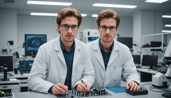 Jeune chercheuse en laboratoire de physique, illustration des bourses ERC Starting Grants