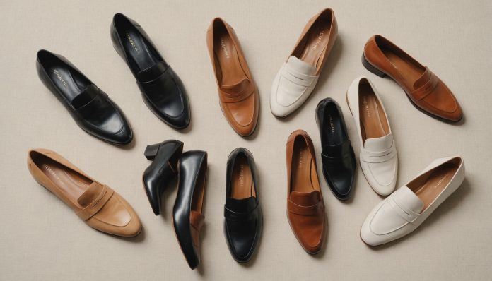 Assortiment de chaussures femme élégantes présentées comme guide d'achat