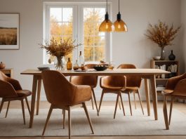 Marché du meuble en France : pourquoi les prix reculent et ce que ça change pour les acheteurs Salon moderne avec mobilier en bois naturel et décoration chaleureuse illustrant le marché du meuble