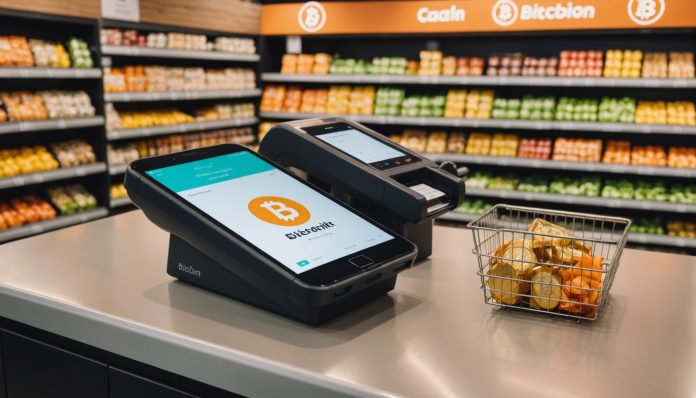 Cashback en bitcoin dans un magasin de grande distribution en France